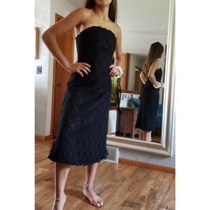 Black elegant dress.